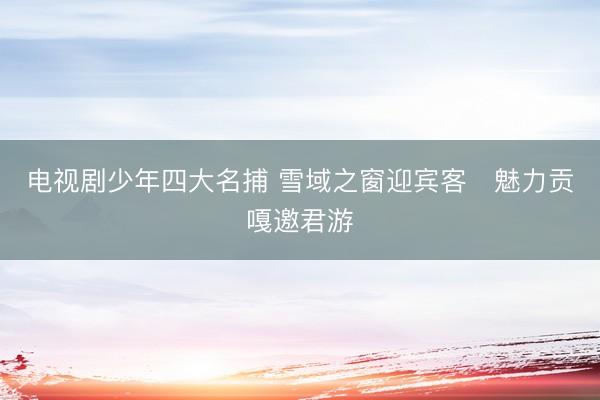 电视剧少年四大名捕 雪域之窗迎宾客・魅力贡嘎邀君游