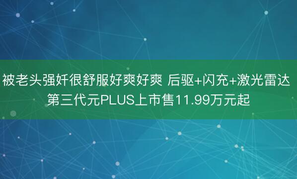 被老头强奷很舒服好爽好爽 后驱+闪充+激光雷达 第三代元PLUS上市售11.99万元起