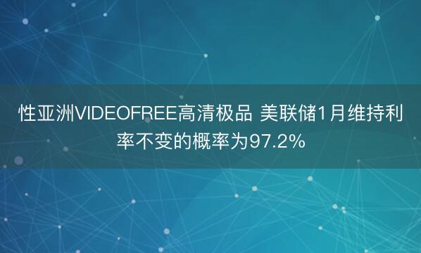 性亚洲VIDEOFREE高清极品 美联储1月维持利率不变的概率为97.2%